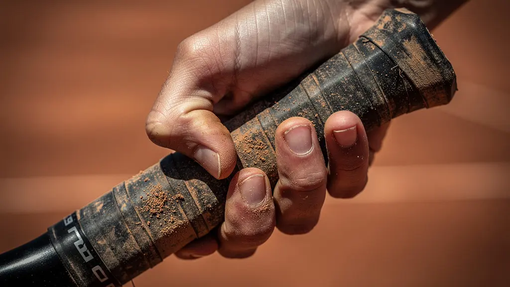 Gros plan sur la préparation masquée d'une amortie avec changement de prise au dernier moment