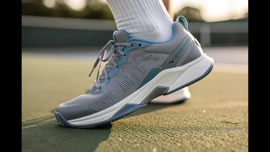 Vue latérale montrant la différence de maintien de cheville entre chaussure de tennis et de running