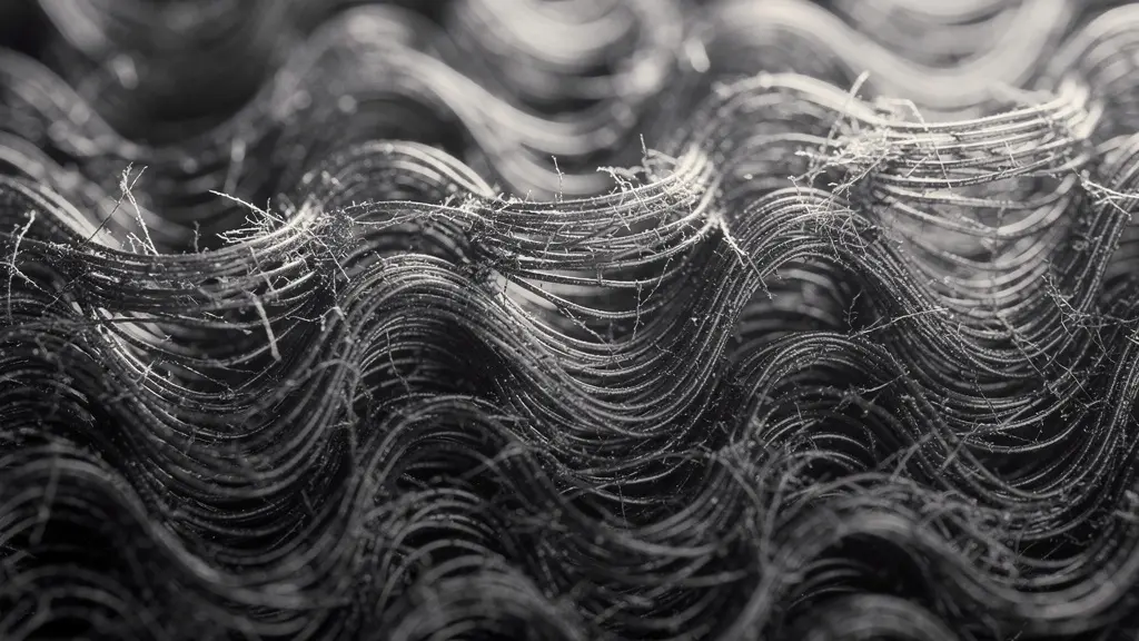 Détail macro d'une bande élastique de résistance étirée montrant les fibres et la texture